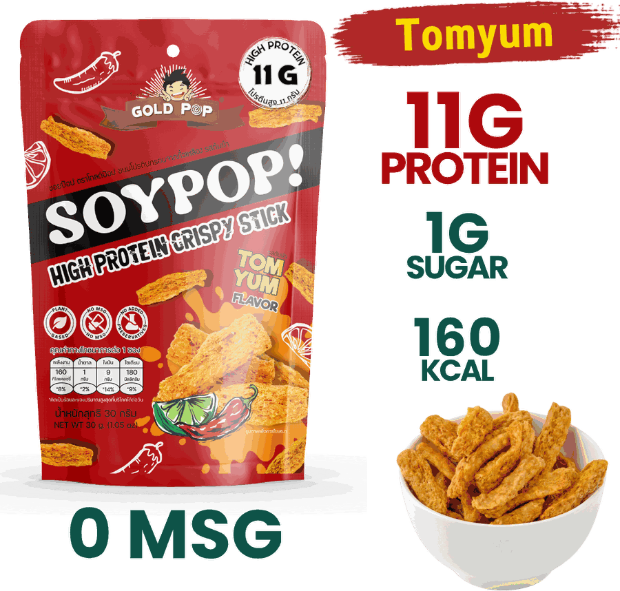 SoyPop 冬阴功味 — คุณค่าทางโภชนาการ每包
